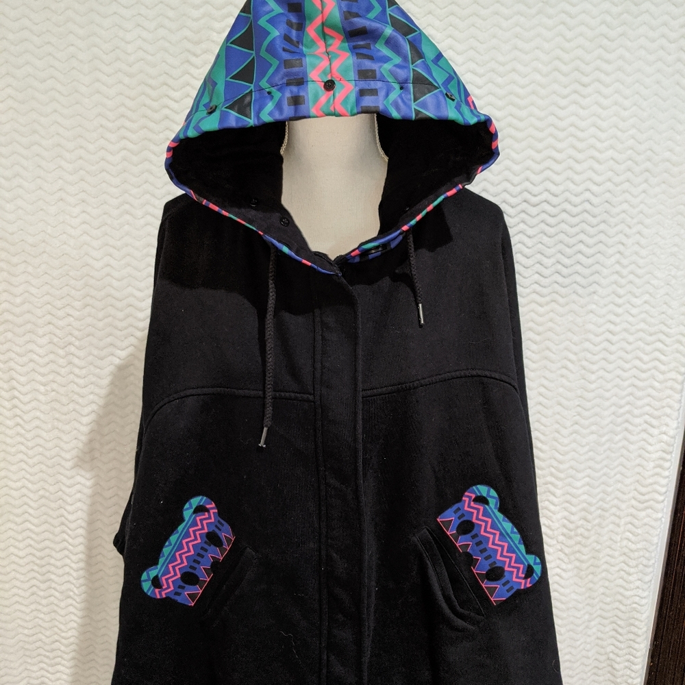 BSX Aztec Print Poncho